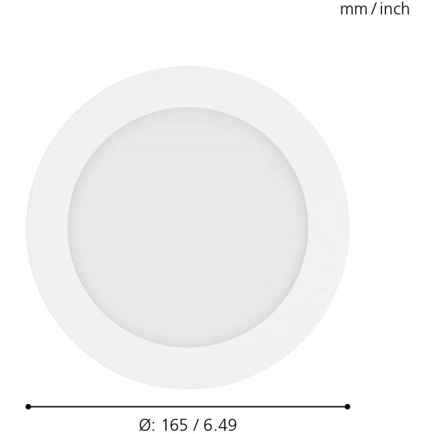 Eglo 31742 - LED Stmívatelné koupelnové podhledové svítidlo FUEVA-Z LED/10,5W/230V 2700-6500K IP44 bílá