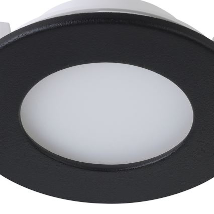 Eglo 31743 - SADA 3x LED Stmívatelné koupelnové podhledové svítidlo FUEVA-Z LED/2,8W/230V 2700-6500 IP44 černá pr. 8,5 cm