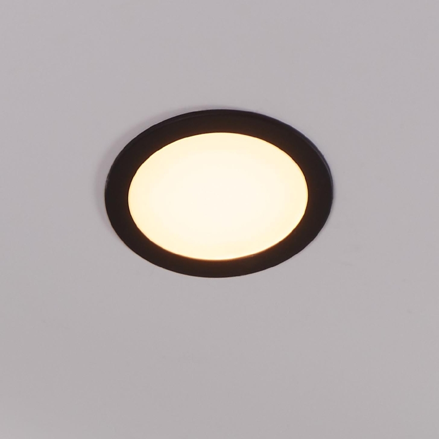 Eglo 31744 - LED Stmívatelné koupelnové podhledové svítidlo FUEVA-Z LED/10,5W/230V 2700-6500K IP44 černá