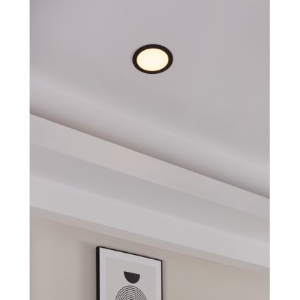 Eglo 31744 - LED Stmívatelné koupelnové podhledové svítidlo FUEVA-Z LED/10,5W/230V 2700-6500K IP44 černá