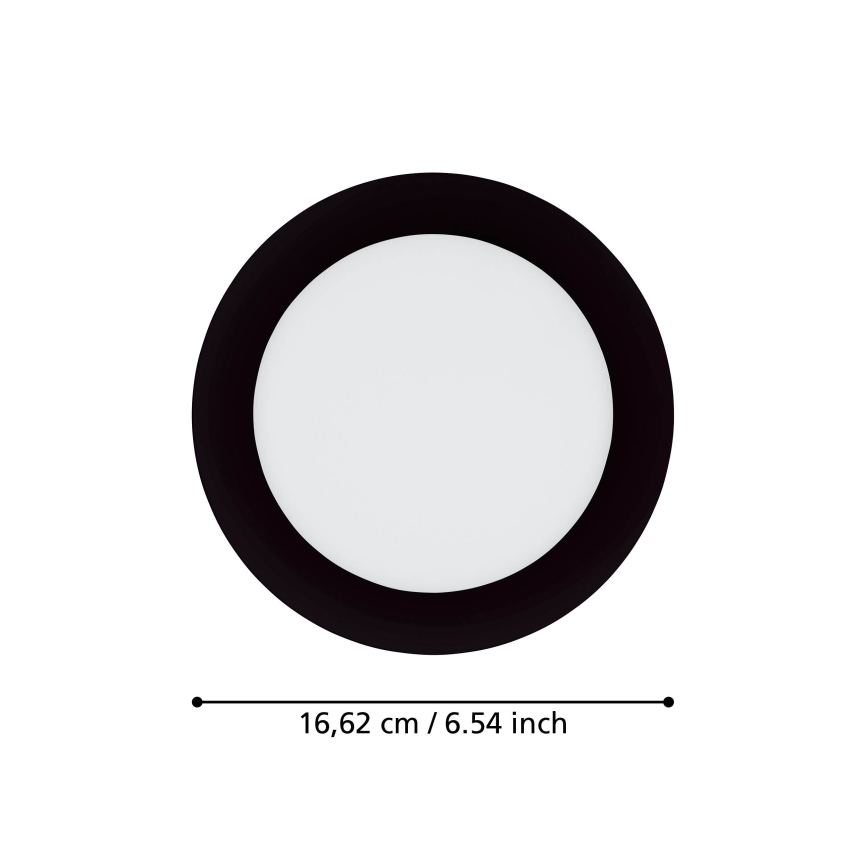 Eglo 31744 - LED Stmívatelné koupelnové podhledové svítidlo FUEVA-Z LED/10,5W/230V 2700-6500K IP44 černá