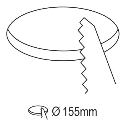 Eglo 31744 - LED Stmívatelné koupelnové podhledové svítidlo FUEVA-Z LED/10,5W/230V 2700-6500K IP44 černá