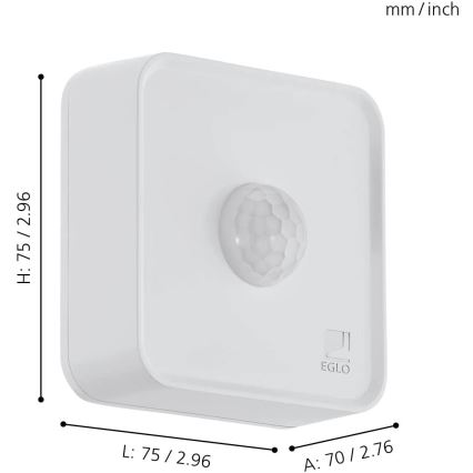 Eglo 31747 - Venkovní senzor CONNECT-Z 3xAA IP44