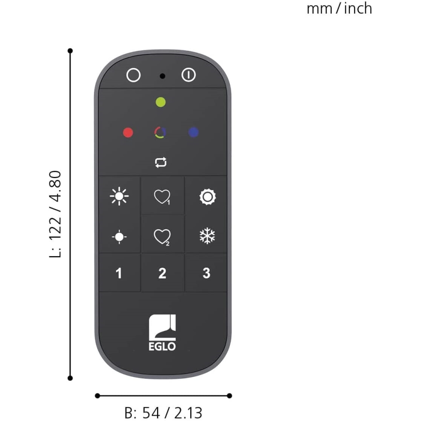 Eglo 31753 - Dálkové ovládání CONNECT-Z 2xAAA Bluetooth