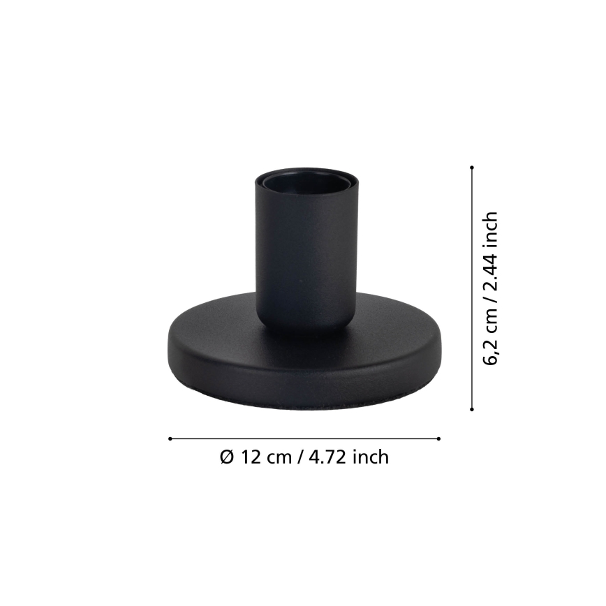 Eglo - Noha lampová 1xE27/40W/230V černá