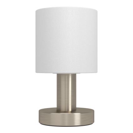 Eglo - Stolní lampa 1xE14/40W/230V bílá/matný chrom