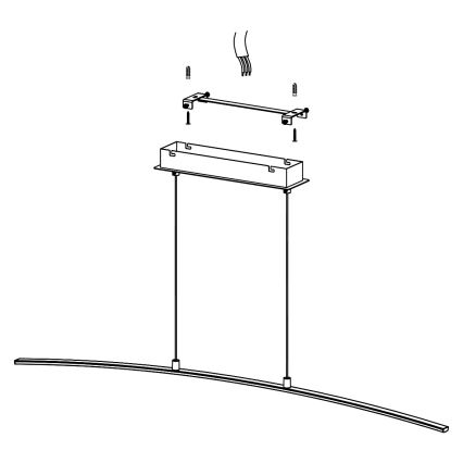 Eglo 32048 - LED lustr LASANA LED/14W/230V