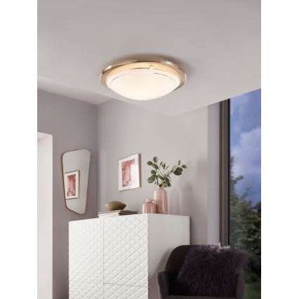Eglo 32094 - LED Stropní svítidlo PLANET LED/11W/230V 3000K matný chrom