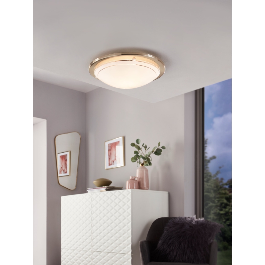 Eglo 32094 - LED Stropní svítidlo PLANET LED/11W/230V 3000K matný chrom