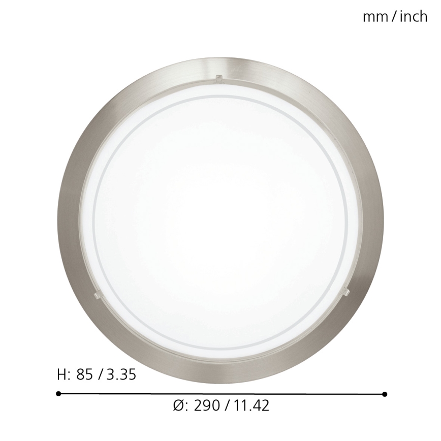 Eglo 32094 - LED Stropní svítidlo PLANET LED/11W/230V 3000K matný chrom