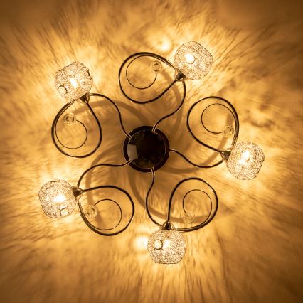 Eglo 32103 - LED Přisazený lustr VELAGO 5xG9/33W/230V lesklý chrom