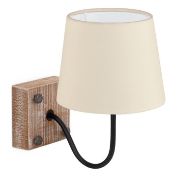 Eglo 32248 - Nástěnná lampa 1xE14/40W/230V hnědá/béžová