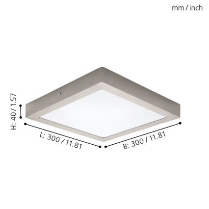 Eglo 32446 - LED stropní svítidlo FUEVA 1 LED/24W/230V