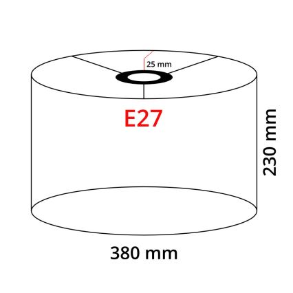 Eglo 32484 - Univerzální stínidlo TUNJA E27 pr. 38 cm šedá