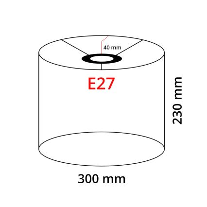 Eglo 32491 - Univerzální stínidlo TUNJA E27 pr. 30 cm hnědá