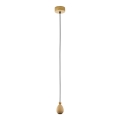 Eglo 32543 - Lustr na lanku YORTH 1xE27/60W/230V dub
