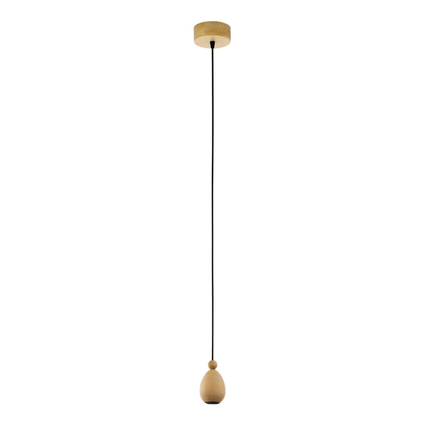 Eglo 32543 - Lustr na lanku YORTH 1xE27/60W/230V dub