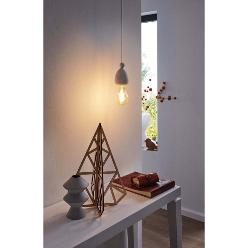 Eglo 32544 - Lustr na lanku YORTH 1xE27/60W/230V bílá