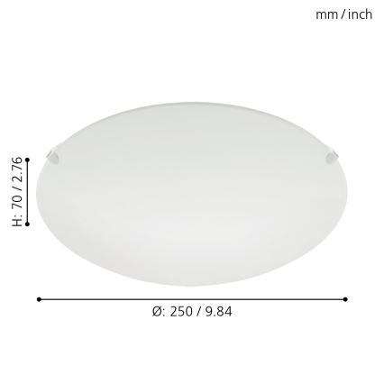 Eglo 32602 - LED Stropní svítidlo MARS LED/11W/230V pr. 25 cm