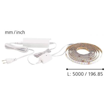 Eglo - LED RGB CCT Pásek 5m STRIPE-C LED/16W/230V