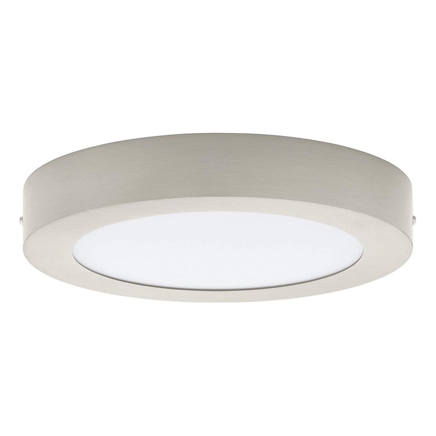 Eglo 32816 - LED Stmívatelné stropní svítidlo FUEVA LED/17W/230V 3000-6500K pr. 22,5 cm matný chrom + dálkové ovládání
