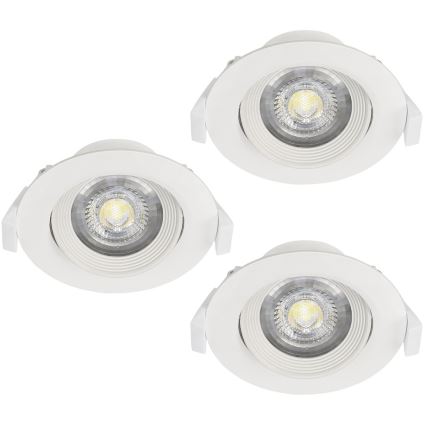 Eglo - SADA 3x Podhledové svítidlo SARTIANO LED/5W/230V