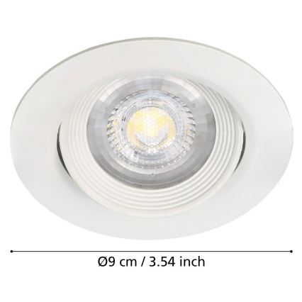 Eglo - SADA 3x Podhledové svítidlo SARTIANO LED/5W/230V
