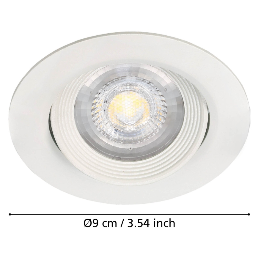 Eglo - SADA 3x Podhledové svítidlo SARTIANO LED/5W/230V