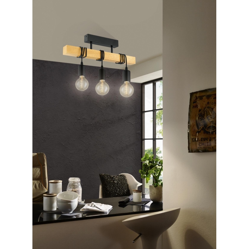 Eglo - Lustr přisazený TOWNSHEND 3xE27/60W/230V