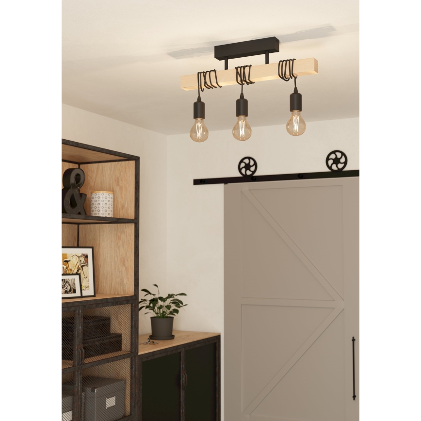 Eglo - Lustr přisazený TOWNSHEND 3xE27/60W/230V