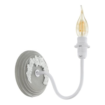 Eglo 33005 - Nástěnná lampa 1xE14/40W/230V bílá/šedá