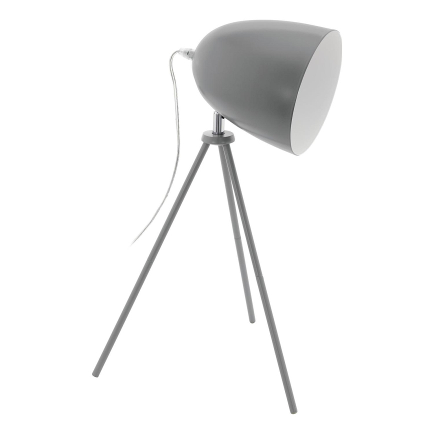 Eglo 33094 - Stolní lampa DUNDEE 1xE27/60W/230V šedá