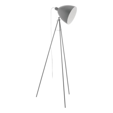 Eglo 33095 - Stojací lampa DUNDEE 1xE27/60W/230V šedá