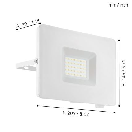 Eglo - LED reflektor LED/50W/230V IP65