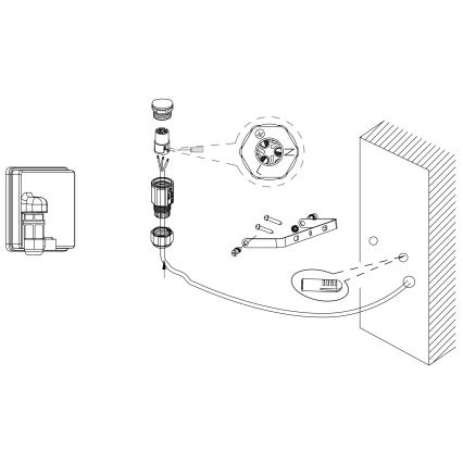 Eglo - LED reflektor LED/50W/230V IP65