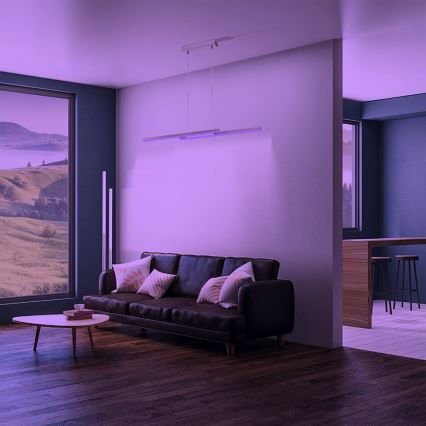 Eglo 33232 - LED RGBW Stmívatelný lustr na lanku FRAIOLI-C LED/34W/230V matný chrom