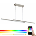 Eglo 33232 - LED RGBW Stmívatelný lustr na lanku FRAIOLI-C LED/34W/230V matný chrom