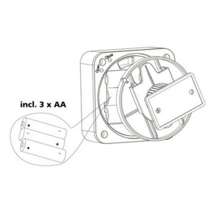 Eglo 33236 - Venkovní pohybový senzor CONNECT SENSOR 3xAA 12 m bílá IP44