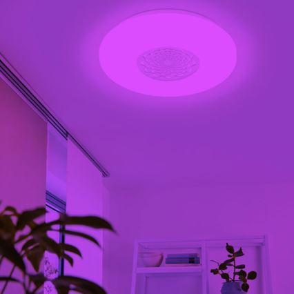 Eglo 33248 - LED RGBW Stmívatelné stropní svítidlo CAPASSO-C LED/17W/230V 2700-6500K pr. 34 cm