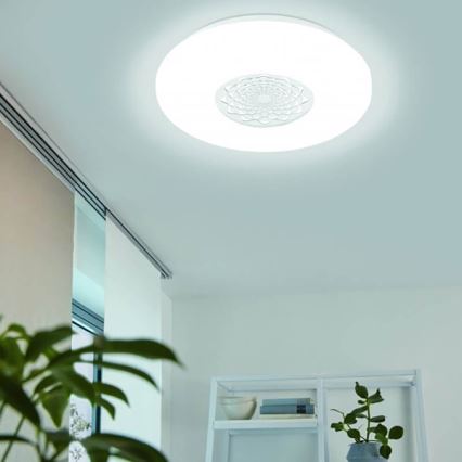 Eglo 33248 - LED RGBW Stmívatelné stropní svítidlo CAPASSO-C LED/17W/230V 2700-6500K pr. 34 cm