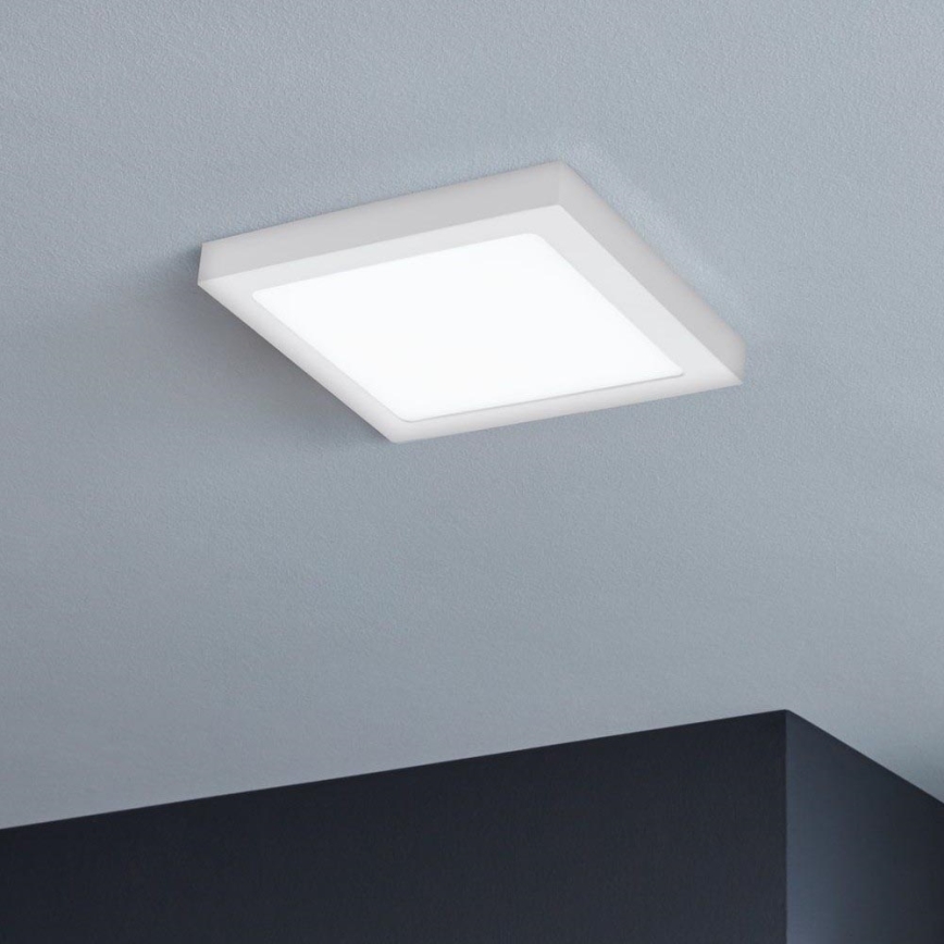 Eglo 33316 - LED RGBW Stmívatelné stropní svítidlo FUEVA-C LED/15,6W/230V 2700-6500K 22,5x22,5 cm bílá