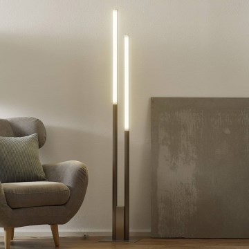 Eglo 33323 - LED RGBW Stmívatelná stojací lampa FRAIOLI-C LED/34W/230V 2700-6500K matný chrom