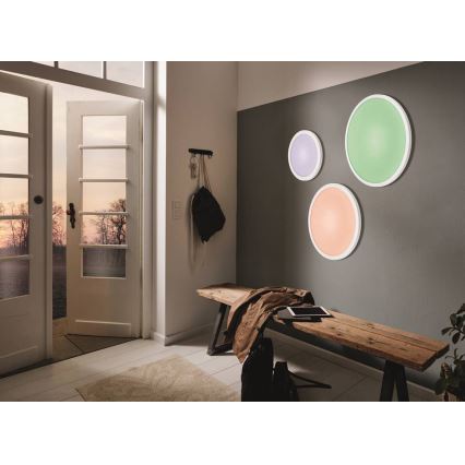 Eglo 33341 - LED RGBW Stmívatelné stropní svítidlo SARSINA-C LED/16W/230V 2700-6500K pr. 30 cm + dálkové ovládání