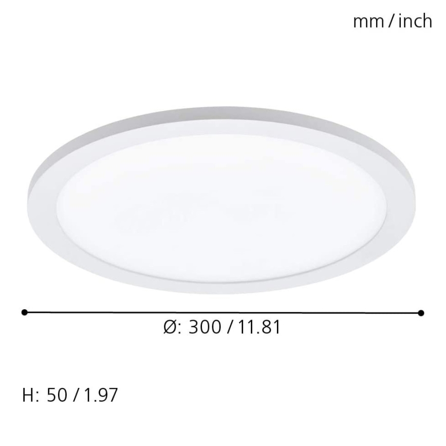 Eglo 33341 - LED RGBW Stmívatelné stropní svítidlo SARSINA-C LED/16W/230V 2700-6500K pr. 30 cm + dálkové ovládání