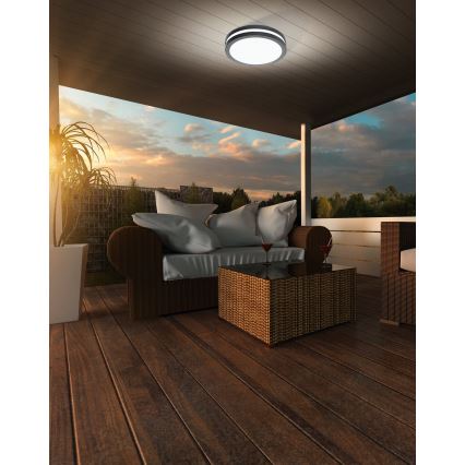 Eglo 33571 - LED Stmívatelné koupelnové stropní svítidlo LOCANA-C LED/14W/230V IP44 antaracit