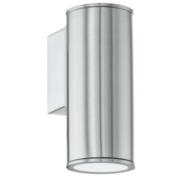 Eglo 33581 - LED RGBW Stmívatelné venkovní nástěnné svítidlo RIGA 1xGU10/5W/230V 2700-6500K IP44 matný chrom