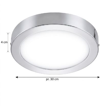 Eglo 33667 - LED RGBW Stmívatelné koupelnové stropní svítidlo FUEVA-C LED21W/230V pr. 30 cm IP44