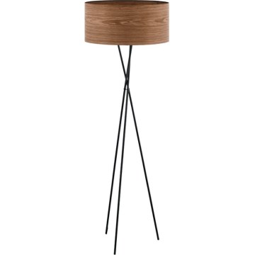 Eglo 33705 - Stojací lampa CANNAFESCA 1xE27/60W/230V hnědá/černá