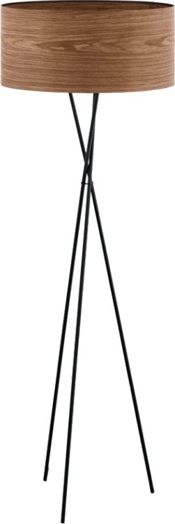 Eglo 33705 - Stojací lampa CANNAFESCA 1xE27/60W/230V hnědá/černá