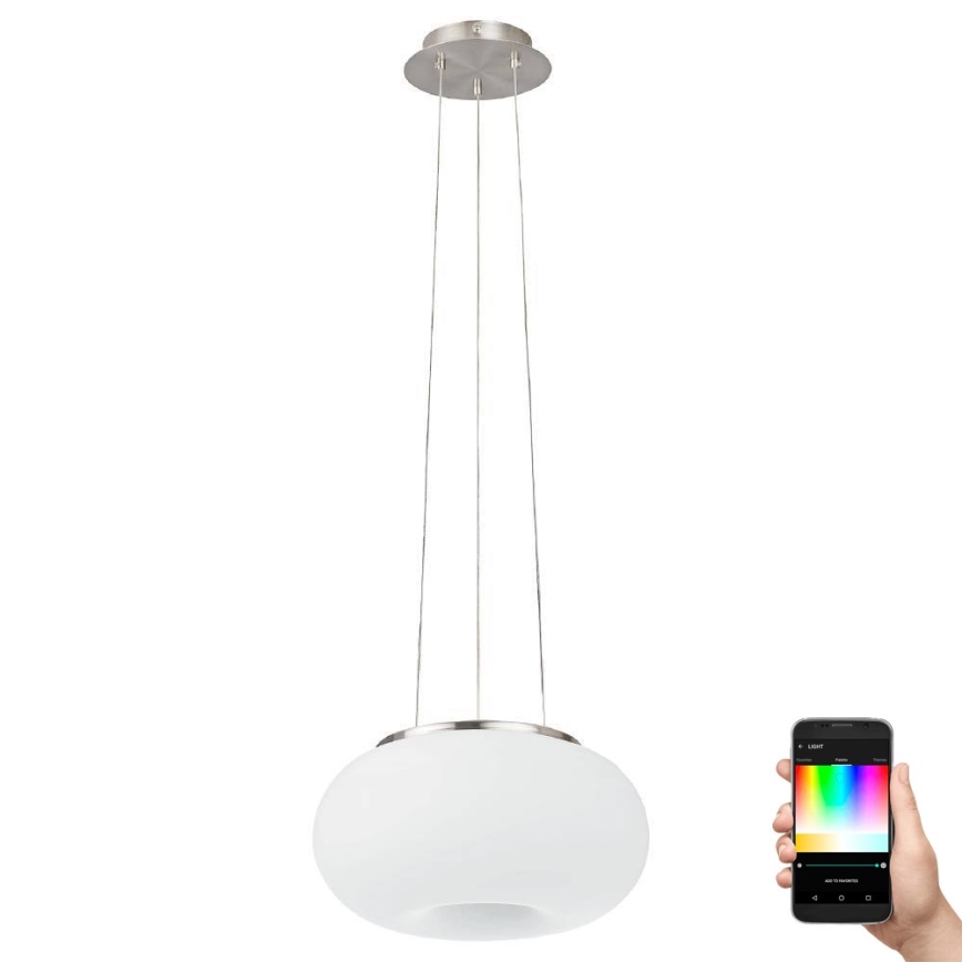Eglo 33766 - LED RGBW Stmívatelný lustr na lanku OPTICA-C LED/22W/230V 2700-6500K pr. 37,5 cm